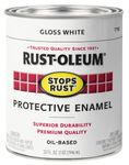 Rust-Oleum 7792504 Protective Enamel Paint Stops Rust, 32-Ounce, Gloss White