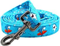 Bobo Rainbow Dog Leash, Holiday Durable Strong Shark Print Boy Dog Leash Heavy Duty Leash Comfortable Padded Dog Leash for Small Medium Large Dogs