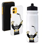 3 Pack Personalized Hockey Stickers | Laminated Labels For Your Water Bottle, Laptop or Phone | Hockey Gift Decals That Last |Won't Peel Off