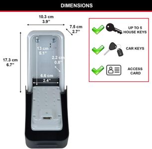 Master Lock XL Key Safe – Extra Large Outdoor Key Storage Box