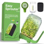 Kaytos Easy Sprouter | Sprout Maker | Hygenic Sprouting Maker with Air Ventilated Mesh Lid | Seed Germination Kit for Alfalfa Moong Dal Channa etc | Seeds Germinator Sprouts Maker Box (Green)