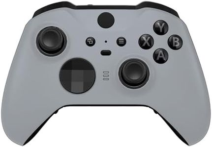 eXtremeRate DIY Replacement Front Shell for Xbox Elite Wireless Controller 2 Core, New Hope Gray Faceplate Cover Case for Xbox Elite Series 2 with Accent Rings [Controller NOT Included]