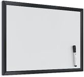 U Brands Magnetic Dry Erase Board, 17 x 23 Inches, Black Wood Frame (307U00-01)