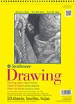 Pro-Art 9-Inch by 12-Inch Strathmore Spiral Drawing Notebook, 50-Sheet