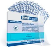 Advanced Scar Treatment - Medical Grade Silicone Scar Sheets, Long Water-Resistant Silicone Scar Tapes for Surgical Scars, Stretch Marks, Keloid Bump - 7 inch, 12 Strips