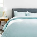 MALOUF MA25QORABD Rayon from Bamboo Set-Best Fitting Duvet Cover-8 Corner and Side Loops-Oversized Queen-Rain