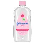 Johnson's Baby Oil (1 x 500 ml) Moisturising Baby Oil to Protect Delicate and Dry Skin, Hypoallergenic and pH-Balanced Baby Oil Ideal for Baby Massage and as Moisturiser for Dry Skin to Soften Hands and Body