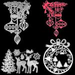 3 Pcs Die Cuts for Card Making, AIFUDA Christmas Die Cuts Metal Cutting Dies Scrapbooking Die-Cuts for DIY Christmas Decor Paper Craft