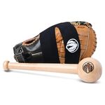 Rhino Wax - Baseball Glove Break in Kit - Includes Baseball Glove Mallet and Glove Wrap - Speeds Up Breakin Time - Creates The Perfect Pocket - Solid One-Piece (No Glue) Maple Hardwood Construction