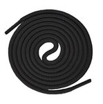 100cm/39" Black 4mm Round Smart Laces® Athletic Trainer, Boot & Sport Shoe Laces ideal Shoelaces