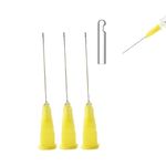 SNAWOP Dental Endo Irrigation Syringe Needle Tips 50PCS End-Closed Side Hole 23G/27G/30G (27G,Yellow)