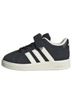 adidas Unisex-Baby Grand Court 2.0 Elastic Lace & Strap, Black/Off White/White, 6.5