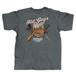 OLD GUYS RULE Men's Graphic T-Shirt, Rod & Gun Club - Gift for Dad, Grandpa, Husband, Father's Day, Birthday, Holiday - Funny Novelty Tee for Hunting, Fishing, Opening Day (Dark Heather, XX-Large)