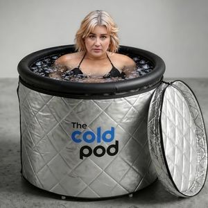 Ice Bath Tub for Athletes with Cover: 85 Gallons Cold Plunge Tub for Recovery, Multiple Layered Portable Ice Bath Plunge Pool by The Cold Pod