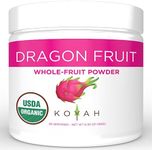 KOYAH - Organic Freeze-dried Pink Dragon Fruit Powder (1 Scoop = 1/4 Cup Fresh): 30 Servings, (often called Pitaya), 180 g (6.35 oz)