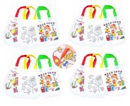 KOBBET® 12pcs 30x25cm Gift Set for Kids, Doodle Coloring Bag for Kids Birthday Return Gifts, Navratri Gift for Girls, Party Favor Return Gift Rakhi Gift for Girls Goody Bags for Kids Assorted Theme