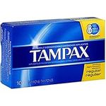 Tampax Regular Tampons with Flushable Cardboard Applicator-10 ct