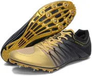 Zakey Men's 1906 Track and Field Shoes, Goldblack, Size 8