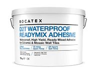 Rocatex D2T Readymix Adhesive Tub | Showerproof Waterproof Ceramic Mosaic Wall Tiles | 13KG