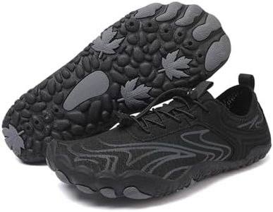 FANMMING Water Shoes Beach Shoes Women Men Footwear (13 Women/12 Men) Black