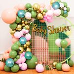 Party Propz Rubber Baby Shower Decoration Items - 43Pcs Baby Shower Decorations Mom To Be Decoration Items Set Baby Shower Props For Photoshoot Maternity Shoot Accessories Baby Shower Balloons, Multi