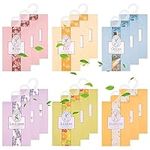 Wardrobe Fresheners Drawer Fresheners, 18 Sachets With Hanging Sachets Aromatherapy Fragrance Sachet Bags Wardrobe Fresheners for Drawer Wardrobe Room (Jasmine, Rose, Lavender, Lily, Ocean, Lemon)