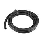 sourcing map Lubricating Oil Hose, 8mm(5/16") ID x 12mm(15/32") OD 4.92Ft/1.5M Rubber Water Hose Pipe Tubing Black