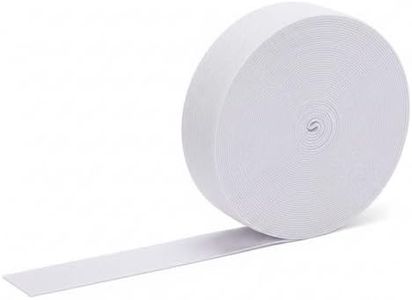 Uiewefy Wide Thick Elastic Band for Sewing, Elastic for Sewing Waistband, Pants Waist and DIY Crafts(White, 2 inch X 11 Yard)