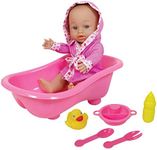 Lissi Doll Baby with Bathtub, Pink