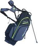 Benross Pro 7.0 Golf Stand Bag – Lightweight Carry Bag with 7-Way Divider Top, Automatic Stand System, Dual Shoulder Straps, 6 Storage Pockets & Hood (Black/Lime)