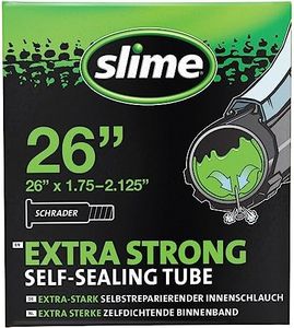 Slime 30045 Bike Inner Tube with Slime Puncture Sealant, Extra Strong, Self Sealing, Prevent and Repair, Schrader Valve, 26" x 1.75-2.125"