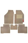 Elegant Polypropylene, Vinyl Cord Beige Custom Fit Car Mat Compatible with Honda City (2017-2019)