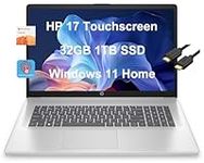 HP 17 Laptop (17.3" HD+ Touchscreen