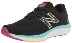 New Balance Women's Fresh Foam 680 V7 Running Shoe, Black/Surf/Lemonade, 6 Wide