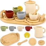 Wooden Tea Set for Little Girls, 14