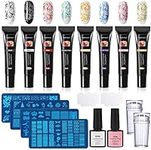 TopDirect 8 Colors Nail Stamping Ge