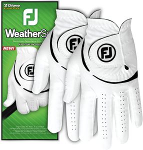 FootJoy WeatherSof Golf Glove 2-Pack – All-Weather Grip
