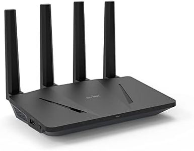 GL.iNet GL-AX1800(Flint) WiFi 6 Router Dual Band Gigabit Wireless Internet Router 5 Gigabit Ports OpenVpn&Wireguard WPA3 Security MU-MIMO 802.11ax, AU Plug