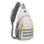 G4Free Unisex Adult Casual Or Sporty Men Shoulder Bag, Ivory