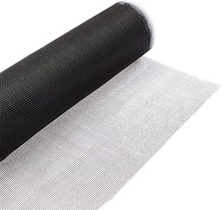 Stockroom Plus Replacement Black Fiberglass Window Screen Mesh Roll for Windows, Screen Doors, and Crafting (118x39 in)