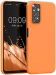 kwmobile Case Compatible with Xiaomi Redmi Note 11 / Note 11S Case - Soft Slim Protective TPU Silicone Cover - Fruity Orange