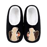 ZYZX Animal Slipper Socks for Women with Grippers Winter Warm Soft Funny Cute Slippers Non Slip Fleece Lining Indoor Fuzzy Socks Gifts Slippers