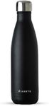 Auryu Best in Class Triple-Walled Insulated Stainless Steel Water Bottle, Keeps your Drinks Cold for up to 24 Hours and Hot for up to 12 Hours, Leak Proof, Make a Difference in the World, Black, 17oz