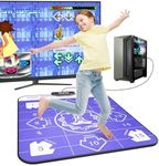 BEBAPOW USB Dance Mat for PC/Computer, Upgraded Dance Pad for Exercise & Fitness with Dancing Game Software, Compatiable with Win7/ Win10/ Win11, 7 Difficulty Levels for Kids/Adults