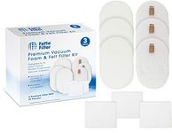 Fette Filter - Vacuum Filters Compatible with Shark Rocket Powerhead Models AH400 Compares to Part # XFFH400 & XEXFH400 (Pack of 3)