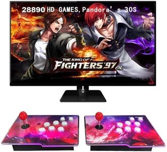 【28890 Games in 1】 3D Pandora's Box Console, Separate 2 in 1 Classic Arcade Game Console, Support PC, Projector, TV, 4 Players, 1280X720 Full HD,Search/Hide/Save/Load/Pause Games, Favorite List