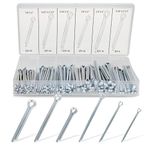 ABN Large Cotter Pin Key 144 pc Assortment Set 1/8 x 2 to 1/4 x 3 Inch – Steel Locking Automotive Axle Trailer Pins