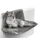 FiNeWaY Cat And Dog Radiator Bed- Warm And Cosy Pet Radiator Bed With A Strong Durable Metal Frame And Comfortable Fleece Cover -Ideal For Cats And Even Small Dogs Or Puppies