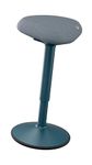 Leitz Ergo Active Standing Stool with Unique Dual Density Foam Comfort Cushion, Height Adjustable 57 to 82cm, 100% Post Consumer Recycled Seat Cover, Supports 110kg, Ergo Range, Dark Grey, 65450089