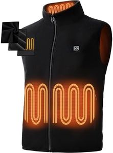 burngogo Heated Vest for Men Women, 3 Heating Levels 6 Heating Zones